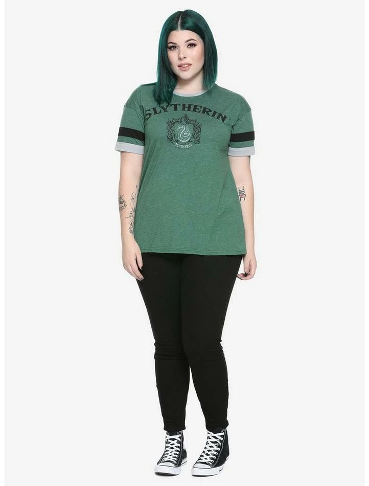 Top 10 β€οΈ Harry Potter Slytherin π§ Girls Athletic T-Shirt Plus Size β€οΈ - Image 2