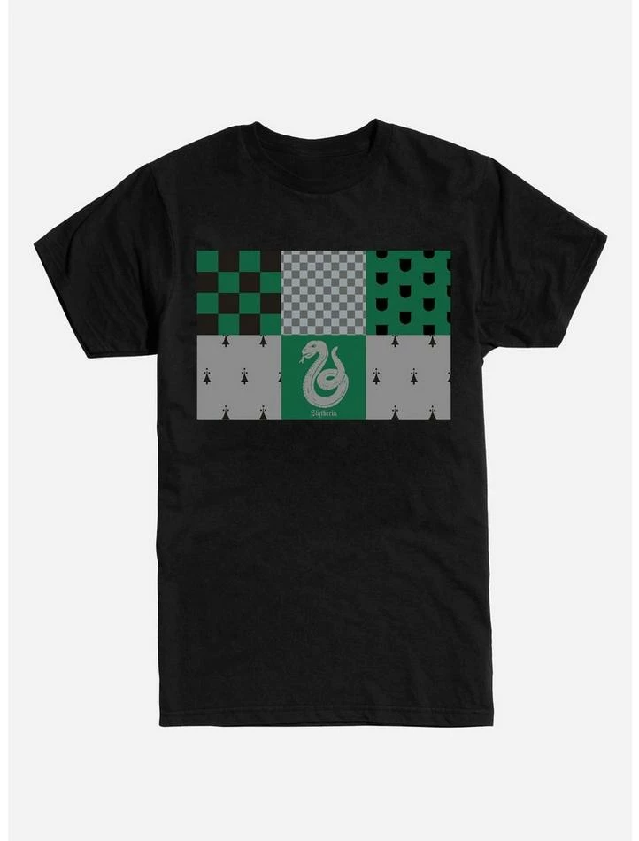 Best reviews of ๐คฉ Harry Potter Slytherin Checkered Patterns T-Shirt ๐