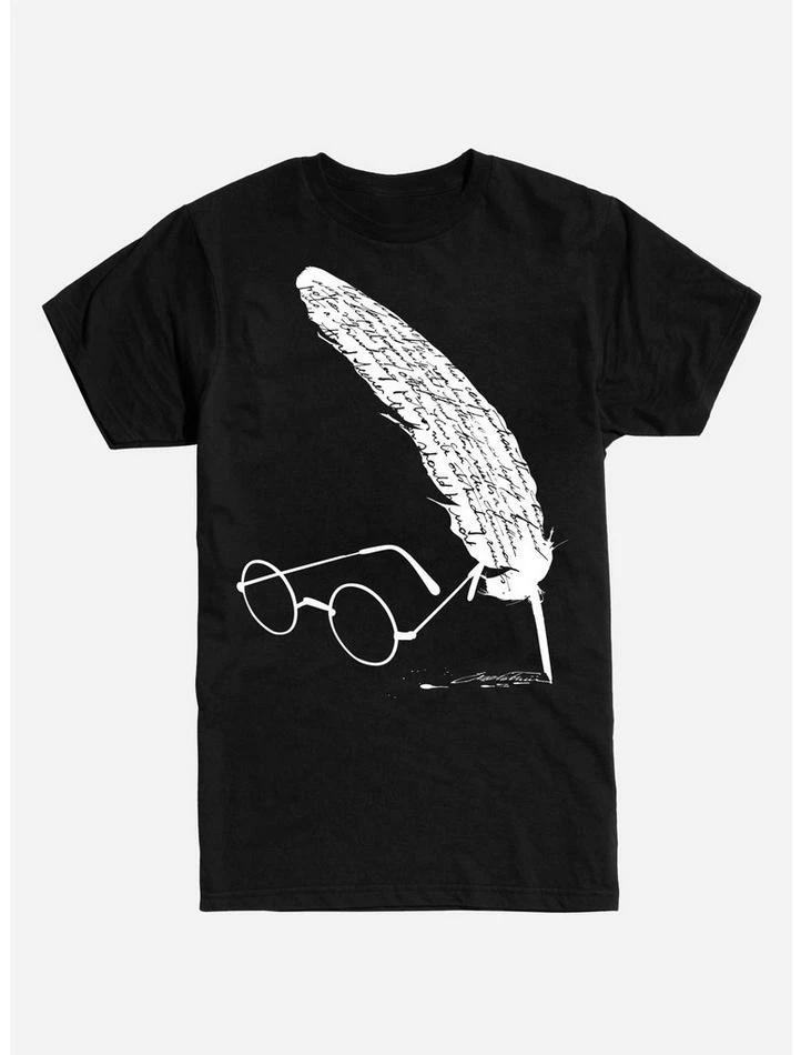 Outlet β Harry Potter Glasses and Quill Script T-Shirt π - Image 2