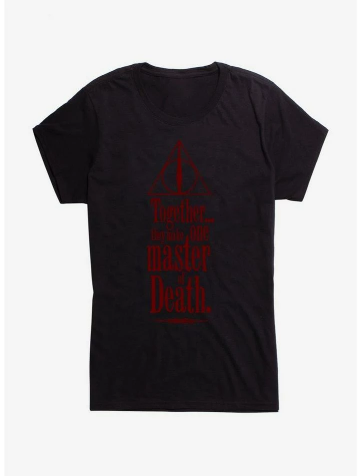 New 🎁 Harry Potter Deathly Halllows Master of Death 👧 Girls T-Shirt ⭐ - Image 2