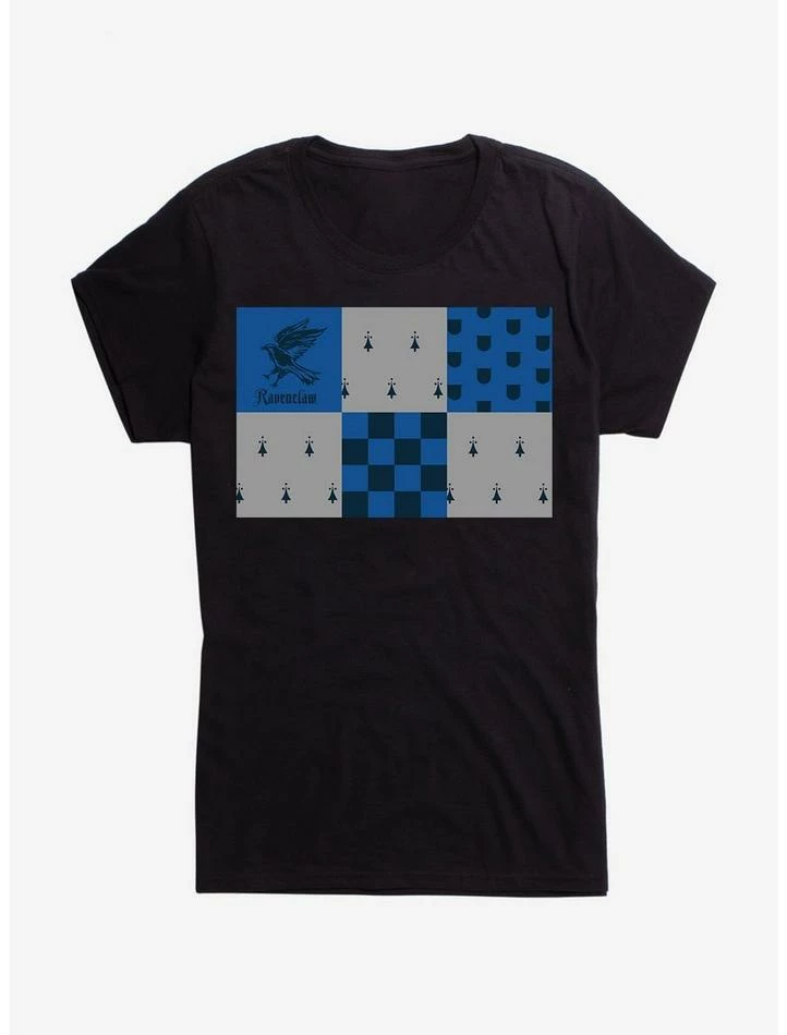 Best Sale 🔥 Harry Potter Ravenclaw Checkered Patterns 👧 Girls T-Shirt 🥰 - Image 2