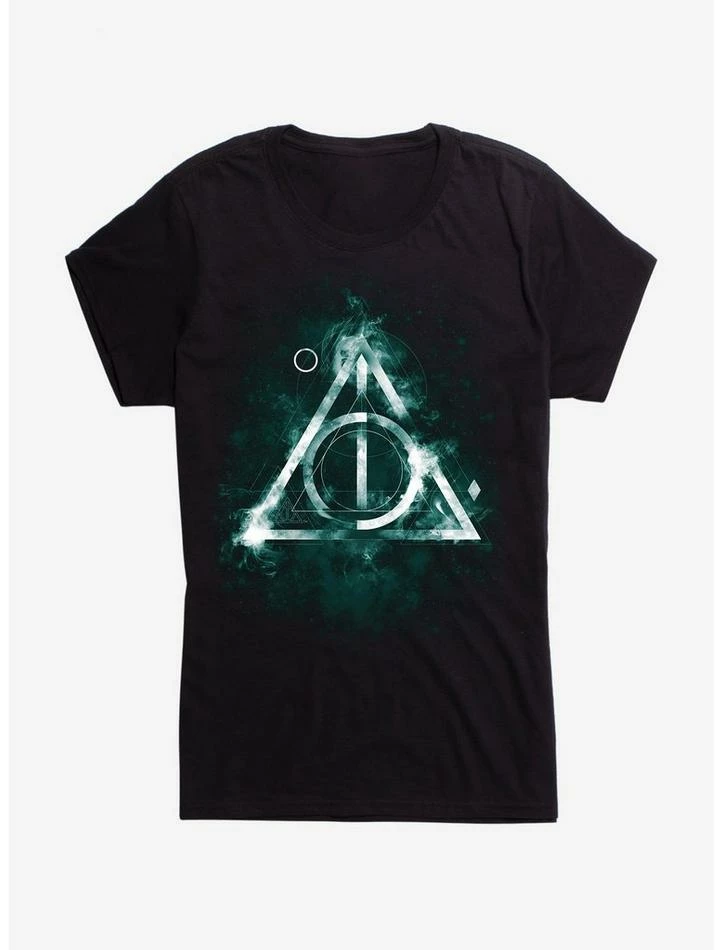 Promo ๐ Harry Potter Deathly Hallows Glow Symbol ๐ง Girls T-Shirt ๐
