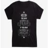 Cheap 👍 Harry Potter Nothing To Fear Quote 👧 Girls T-Shirt 🎉