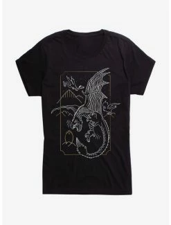 Hot Sale ⭐ Harry Potter Dragon Flight 👧 Girls T-Shirt 💯