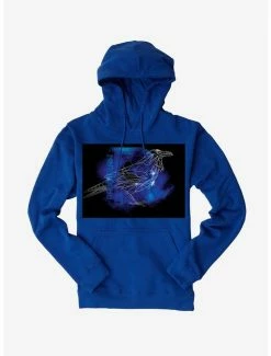 Best Pirce 🥰 Harry Potter Ravenclaw Logo Outline Black Hoodie 🔥