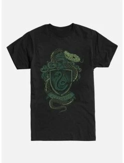 Discount ❤️ Extra Soft Harry Potter Slytherin Serpent T-Shirt ✔️
