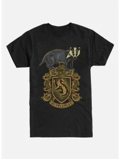 Promo 👏 Extra Soft Harry Potter Hufflepuff Badger T-Shirt ⌛