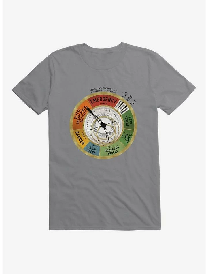 New โญ Fantastic Beasts Threat Level Meter Vintage T-Shirt ๐ - Image 3