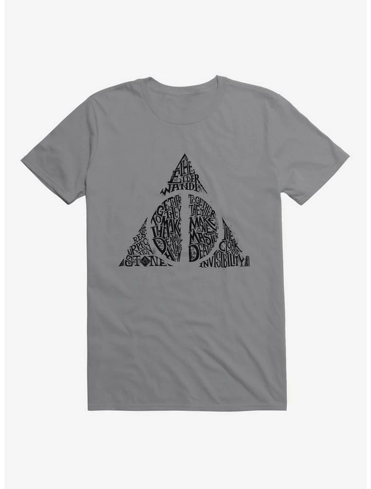 Wholesale 😍 Harry Potter Deathly Hallows Script T-Shirt 😀 - Image 3