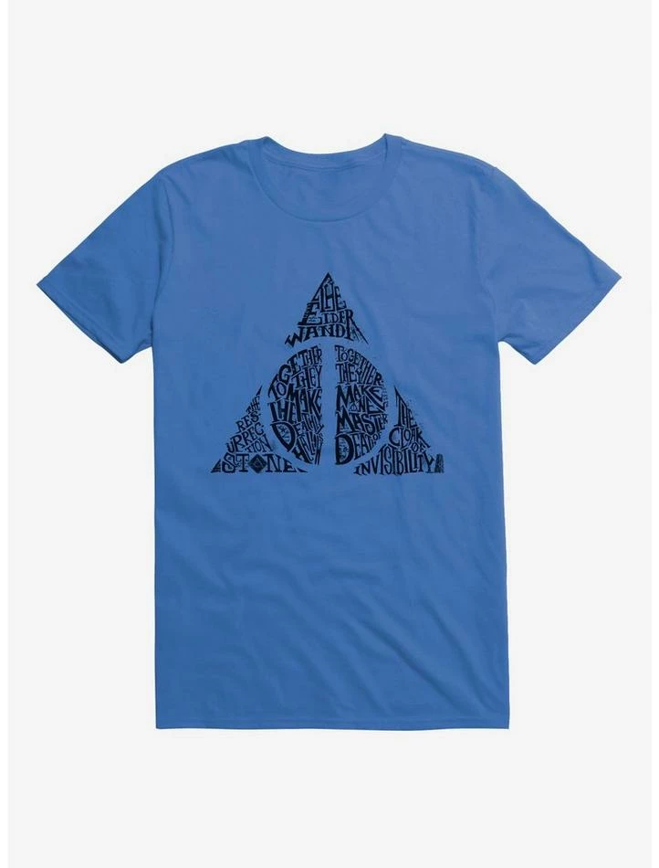 Wholesale 😍 Harry Potter Deathly Hallows Script T-Shirt 😀 - Image 6