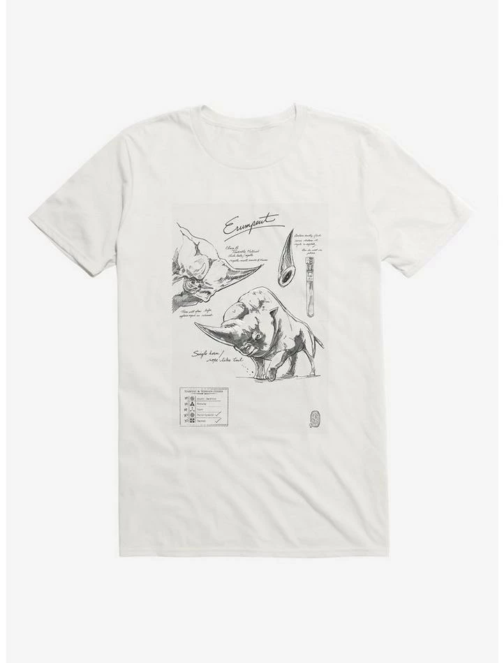Cheap π Fantastic Beasts Erumpent Sketches T-Shirt π - Image 6