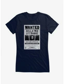 Discount 💯 Harry Potter Bellatrix Lestrange Wanted Poster 👧 Girls T-Shirt 🔥