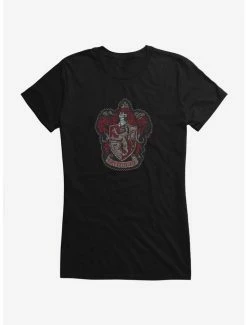 Brand new 😍 Harry Potter Gryffindor 🧥 Coat of Arms 👧 Girls T-Shirt ❤️