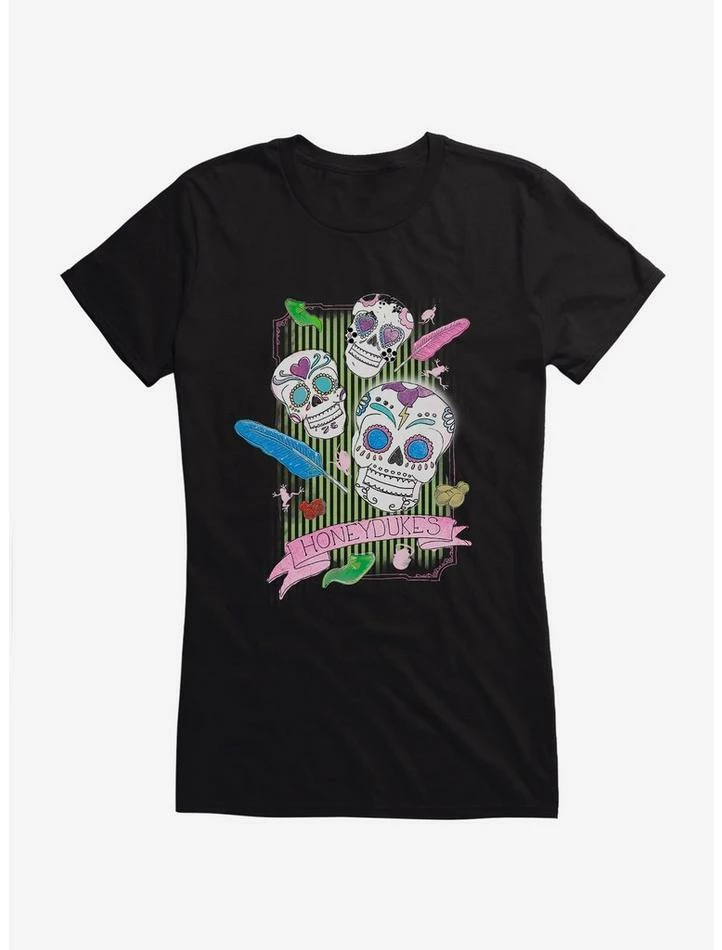Coupon ๐ฏ Harry Potter Honeydukes Sugar Skulls ๐ง Girls T-Shirt โจ - Image 3