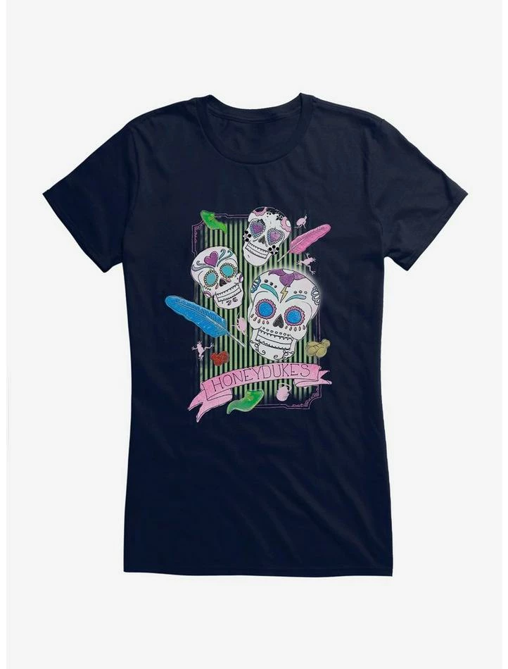 Coupon ๐ฏ Harry Potter Honeydukes Sugar Skulls ๐ง Girls T-Shirt โจ - Image 5