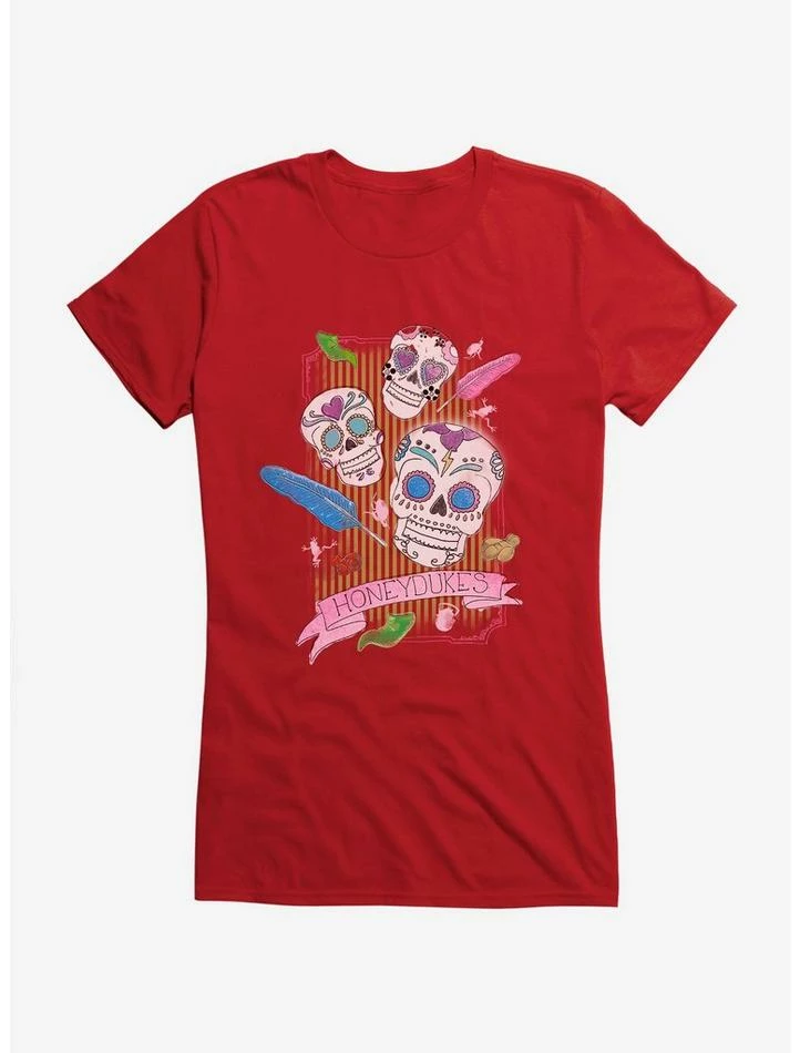 Coupon ๐ฏ Harry Potter Honeydukes Sugar Skulls ๐ง Girls T-Shirt โจ - Image 6
