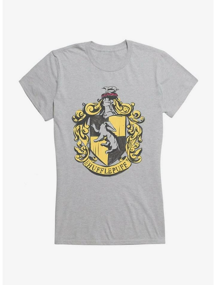 Outlet ๐ฏ Harry Potter Hufflepuff Shield ๐ง Girls T-Shirt โค๏ธ