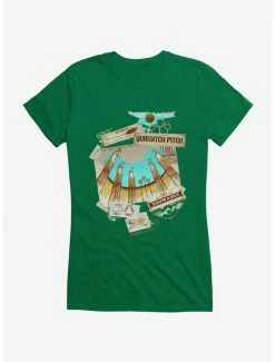Outlet ๐ Harry Potter Quidditch Pitch ๐ง Girls T-Shirt โจ