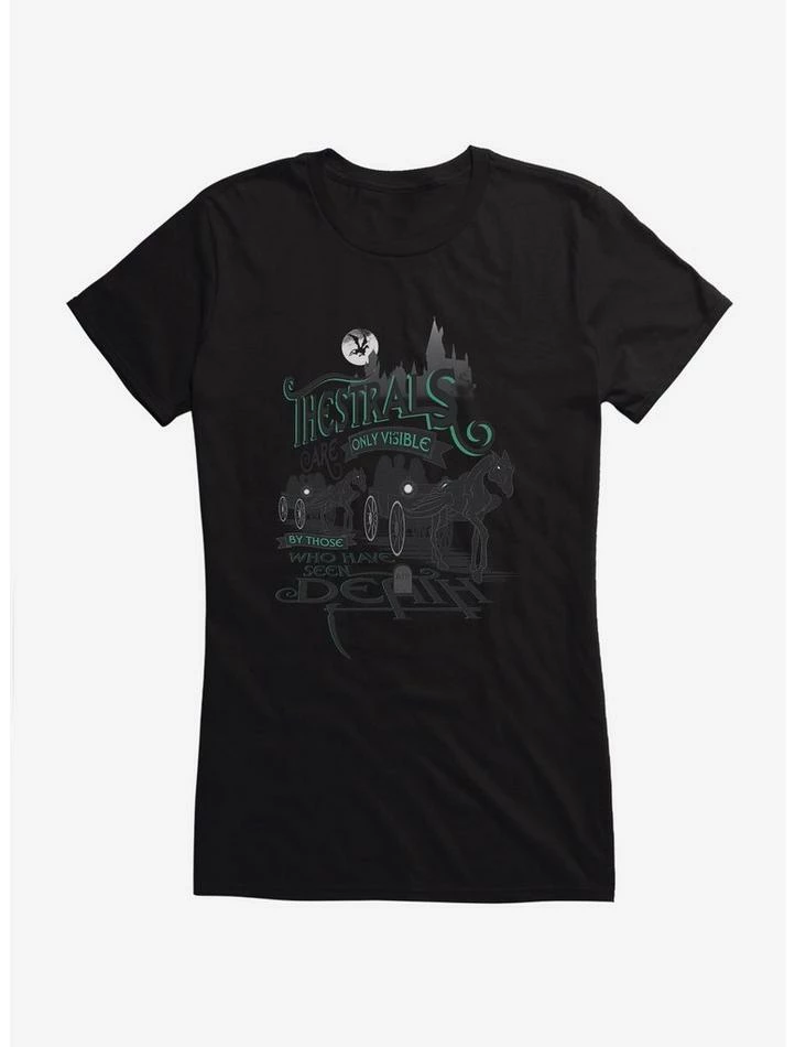 Hot Sale 🌟 Harry Potter Thestrals Visible By Death 👧 Girls T-Shirt ❤️ - Image 3