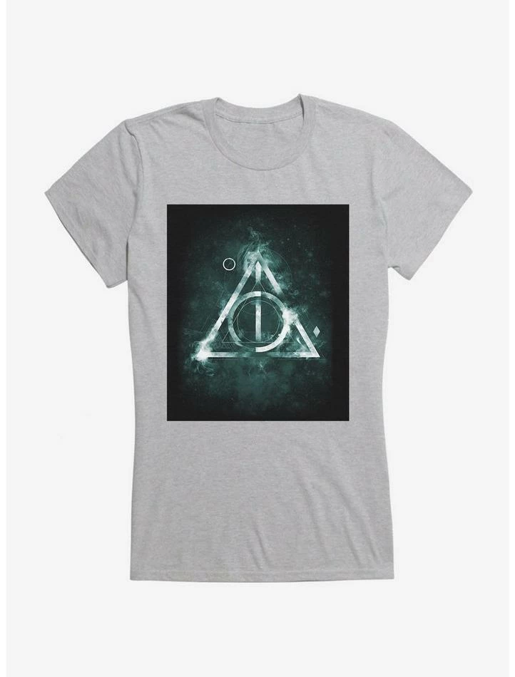Promo ๐ Harry Potter Deathly Hallows Glow Symbol ๐ง Girls T-Shirt ๐ - Image 4