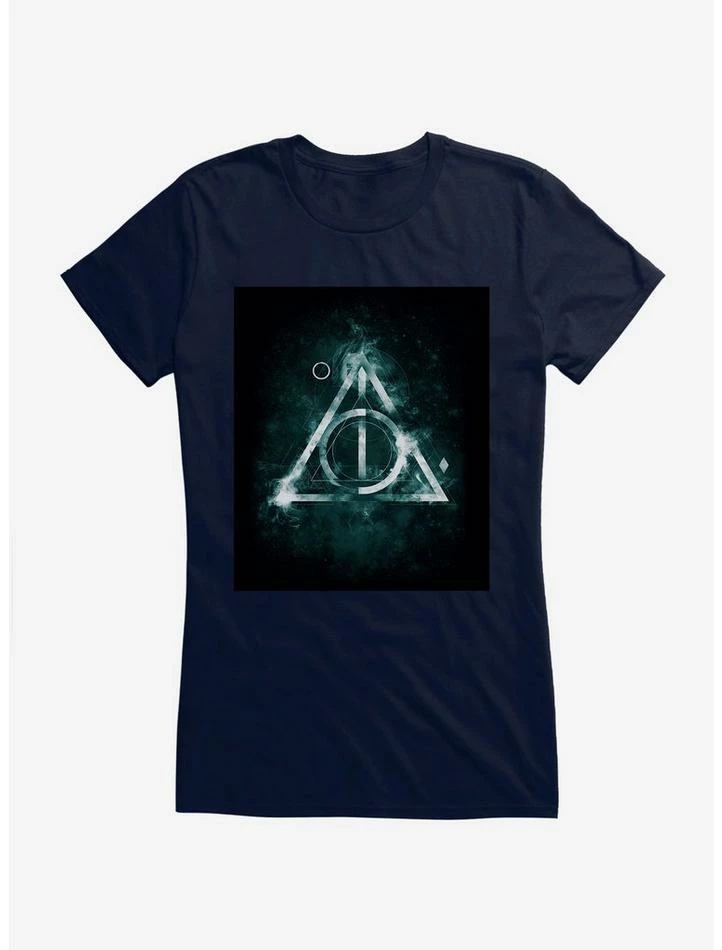 Promo ๐ Harry Potter Deathly Hallows Glow Symbol ๐ง Girls T-Shirt ๐ - Image 5