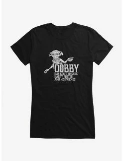 Discount 😍 Harry Potter Dobby To The Rescue Bold 👧 Girls T-Shirt 👏