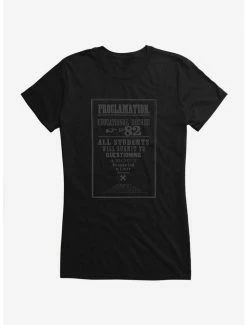 Cheap 🎉 Harry Potter Illicit Activity Decree 82 👧 Girls T-Shirt 🤩