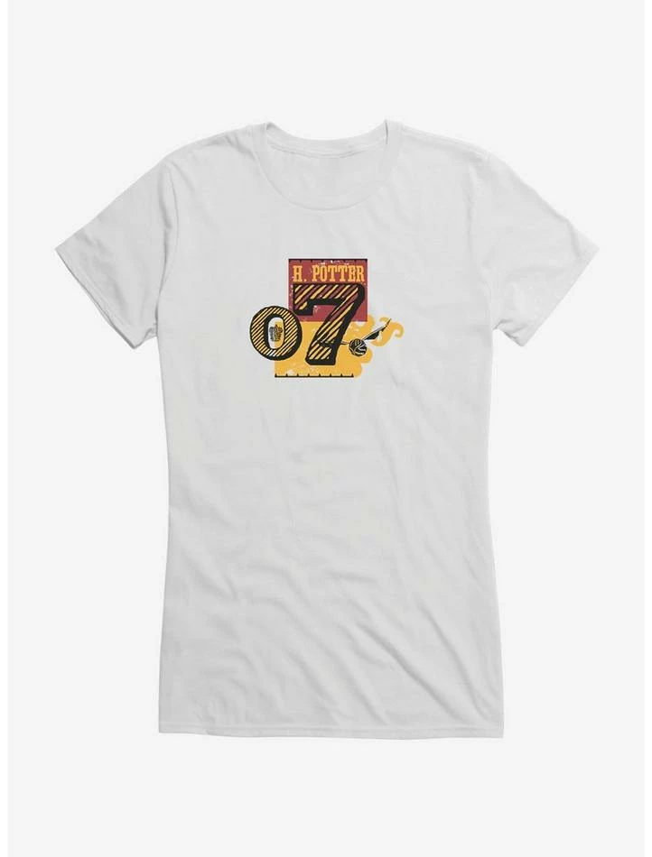 Coupon 🌟 Harry Potter Quidditch Team Number 7 👧 Girls T-Shirt 🔔 - Image 6