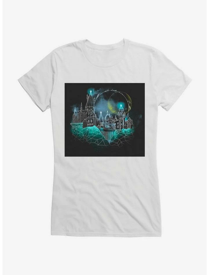 Best deal 🥰 Harry Potter Hogwarts Castle Glow 👧 Girls Royal Blue T-Shirt 👍 - Image 6