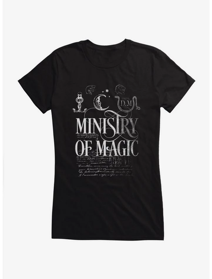 Wholesale π€© Harry Potter Ministry of Magic Text π§ Girls T-Shirt π - Image 3