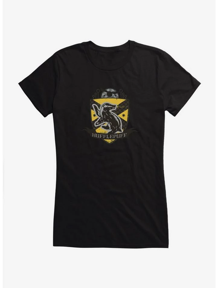 Coupon 😍 Harry Potter Hufflepuff Quidditch Team 👧 Girls T-Shirt 🔔 - Image 3
