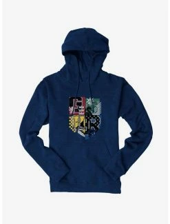 Buy 🛒 Harry Potter House Colors Shield Hoodie 🎉