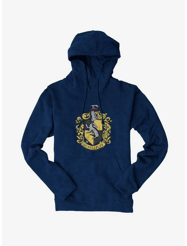 Flash Sale ❤️ Harry Potter Hufflepuff Shield Hoodie 🛒