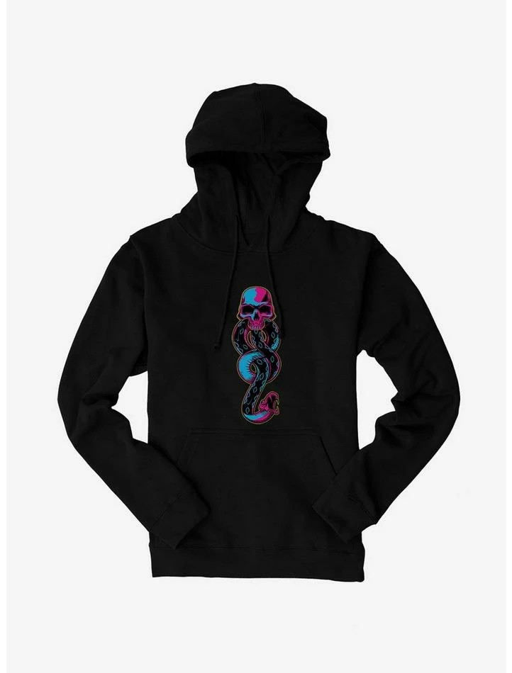 New ✨ Harry Potter Death Eater Symbol Neon Hoodie 👍 - Image 2