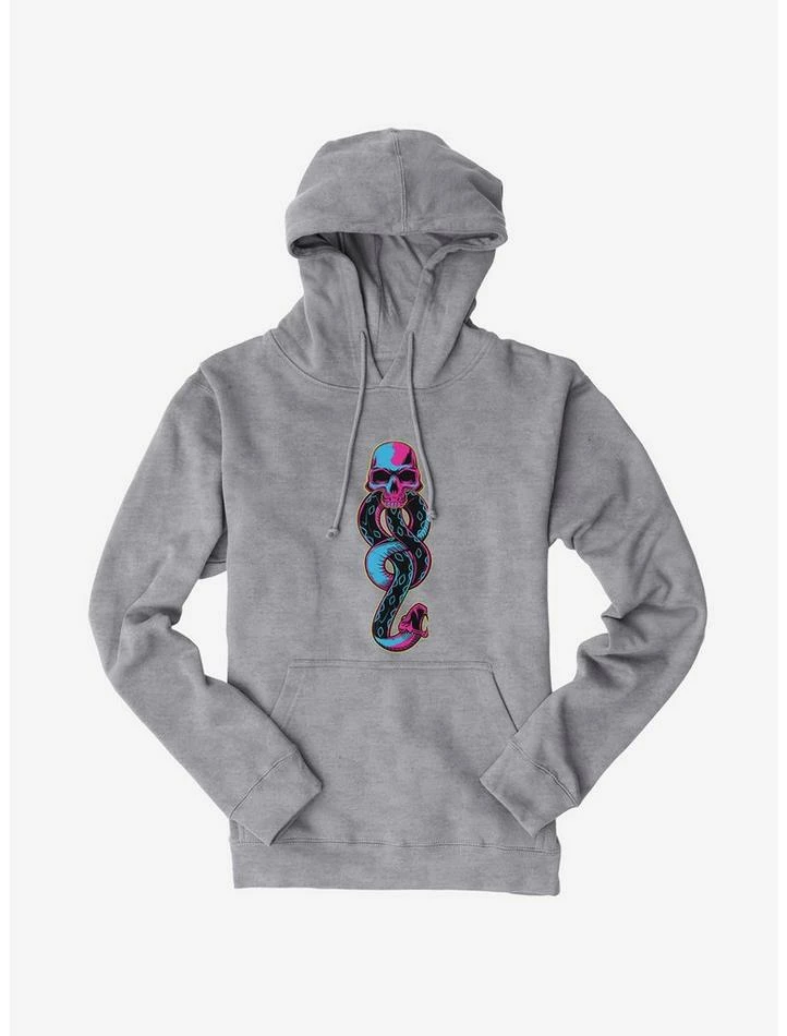 New ✨ Harry Potter Death Eater Symbol Neon Hoodie 👍