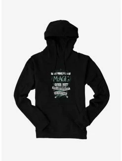 Cheapest 🥰 Harry Potter BW Wands Out Quote Hoodie 🔥