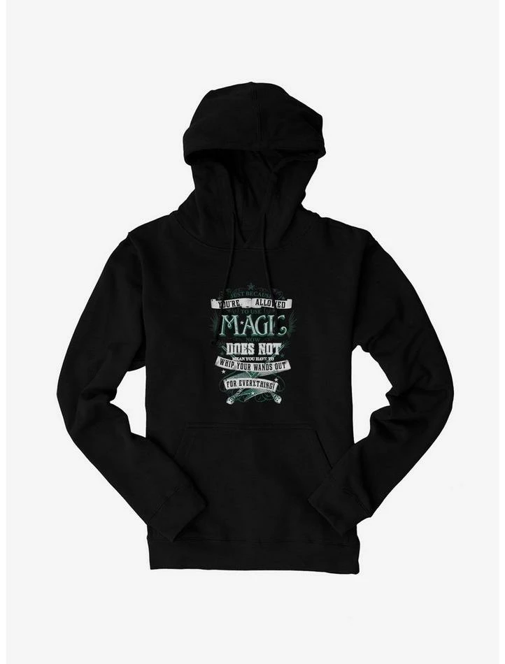 Cheapest ๐ฅฐ Harry Potter BW Wands Out Quote Hoodie ๐ฅ