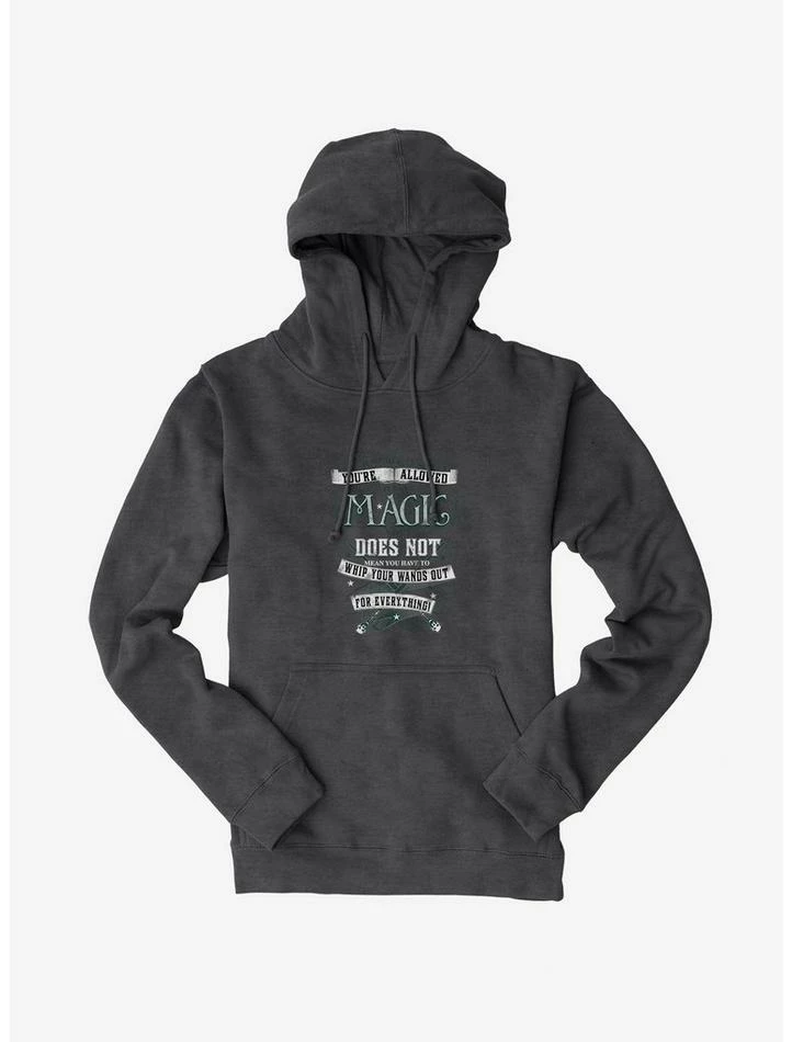 Cheapest ๐ฅฐ Harry Potter BW Wands Out Quote Hoodie ๐ฅ - Image 3
