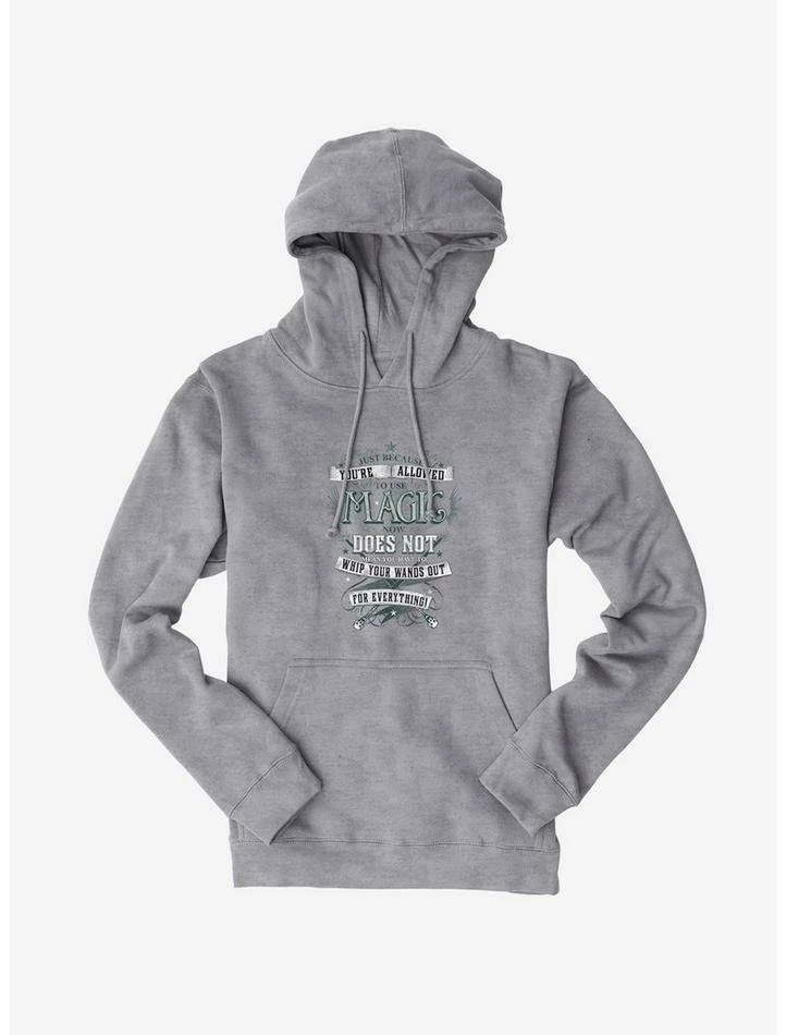 Cheapest ๐ฅฐ Harry Potter BW Wands Out Quote Hoodie ๐ฅ - Image 4