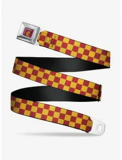 Best Pirce 😉 Harry Potter Gryffindor House Checkers Seatbelt Belt 😍