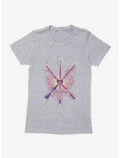 Best deal 🧨 Harry Potter Until The Very End Wands Extra Soft 👧 Girls Heather Grey T-Shirt ❤️