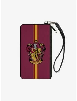 Coupon 🥰 Harry Potter Gryffindor Crest Wallet Canvas Zip Clutch ❤️