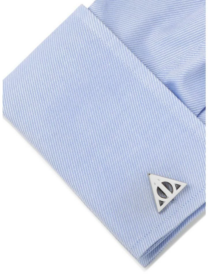 New ๐ Harry Potter Deathly Hallows Silver Cufflinks ๐ - Image 3