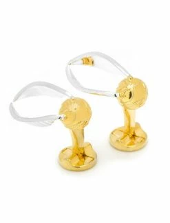 Cheap 😀 Harry Potter Golden Snitch 3D Cufflinks 🛒