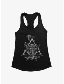Promo 💯 Harry Potter Deathly Hallows Three Brothers 👧 Girls Tank ❤️