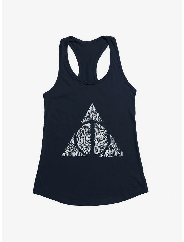 Flash Sale ๐ Harry Potter Deathly Hallows Script ๐ง Girls Tank ๐ - Image 3