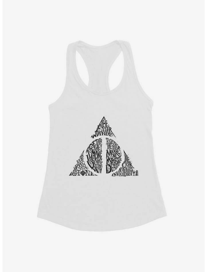 Flash Sale ๐ Harry Potter Deathly Hallows Script ๐ง Girls Tank ๐ - Image 2