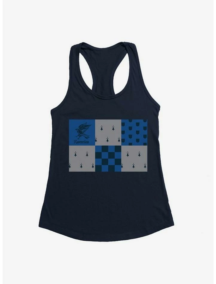 Deals ๐ Harry Potter Ravenclaw Checkered Patterns ๐ง Girls Tank ๐งจ - Image 3