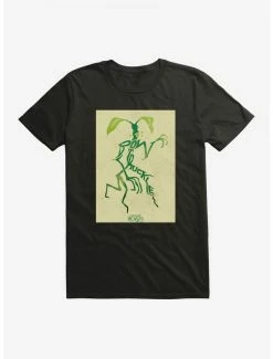 New 🛒 Fantastic Beasts Bowtruckle Pose Outline T-Shirt ⭐