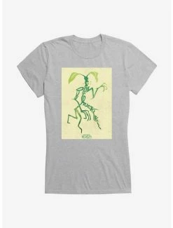 Best Pirce 🤩 Fantastic Beasts Bowtruckle Pose Outline 👧 Girls T-Shirt 🎁